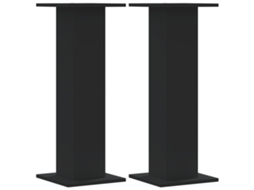 Vidaxl Suportes P/ Plantas 2 Pcs 30x30x80 Cm Derivados Madeira Preto