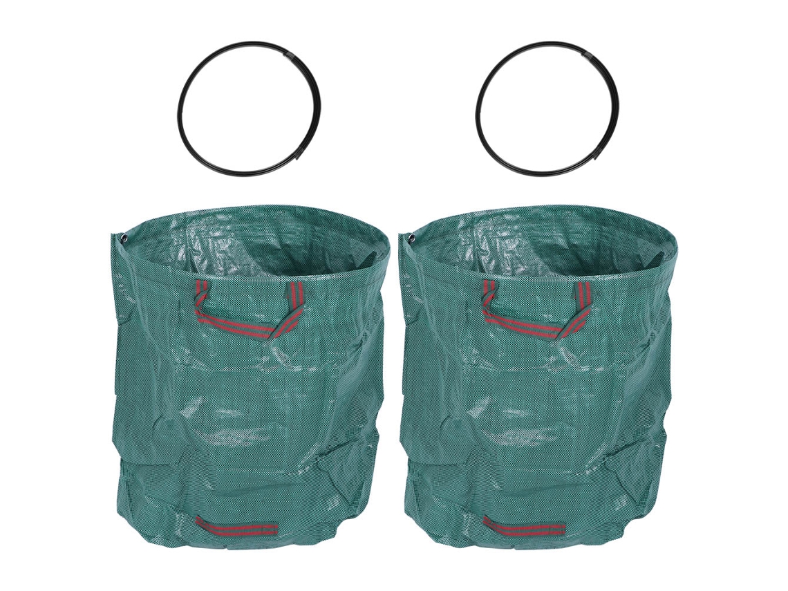 Sacos Primerox de jardim, 72 galões, resistentes, com alças