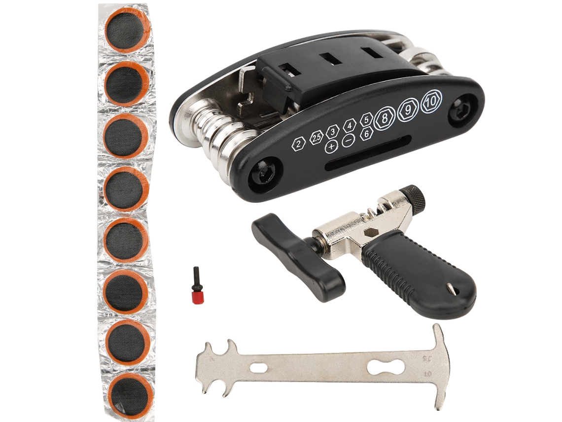 Kit de Ferramentas para Reparo de Corrente de Bicicleta 16 em 1 para Mountain e Road Bikes | S/MARCA