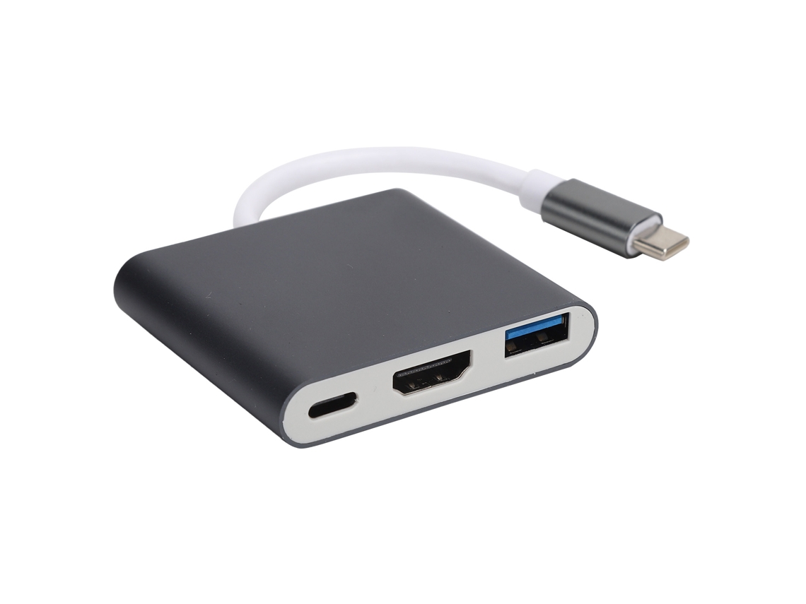 Baoj-2026novoadaptador Hub 3 Em 1 Usb C 3.1 Hdmi 4k