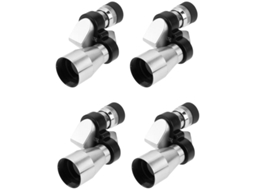 Conjunto de 4 Telescópios Monoculares Bolso 8x20 com Cantos Recortados para Visão Noturna e Condições Baixa Luminosidade BRILVIBERA