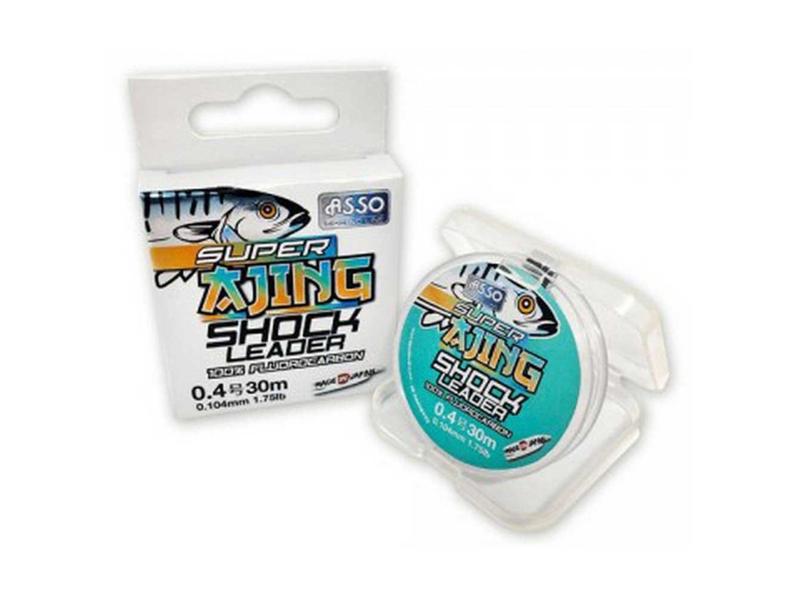 Fluorocarbono Super Ajing Shock 30 M Transparente 0.128 Mmasso