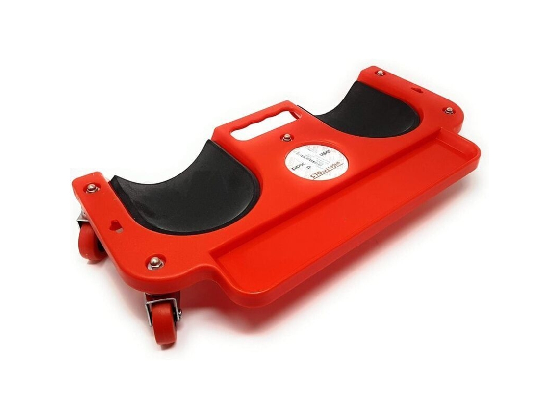 Kneeler com rodas Nova Line para jardim e oficina, com prateleira