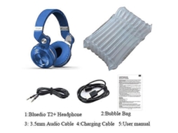 Bluedio T2plus Fone de Ouvido Sem Fio Bluetooth Super Bass Music Fone de Ouvido com Tomada de Linha Mic Rádio Fm e Cartão Sd TAISHENGDA