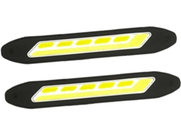 Cabilock 1000lm Luzes Diurnas De Led Impermeáveis ​​ 2 Unidades Para Carro, Fita De Led 6w, Silicone Sólido, Tensão Dc