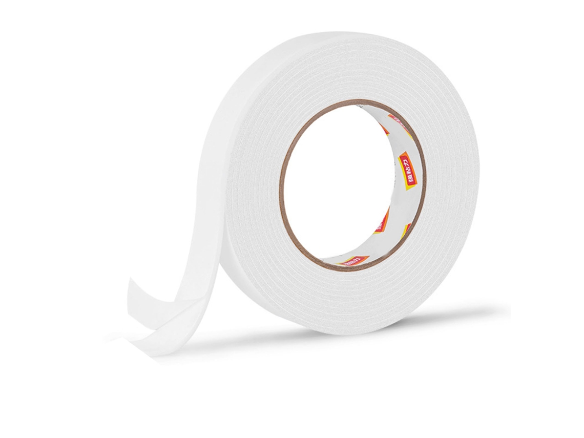 Cinta Adesiva De Espuma Dupla Face Resistente Com 2,5 Mm De Espessura, Fácil De Rasgar, 24 Mm X 5 Jardas, Para Escritório, Artesanato E Lar.