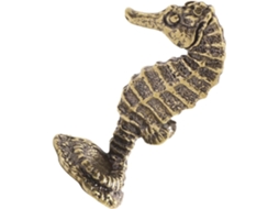 Estatueta De Cavalo, Marinho Vintage Elegante Da Shineofi Em Latão Banhado A Ouro Com Acabamento Envelhecido E
