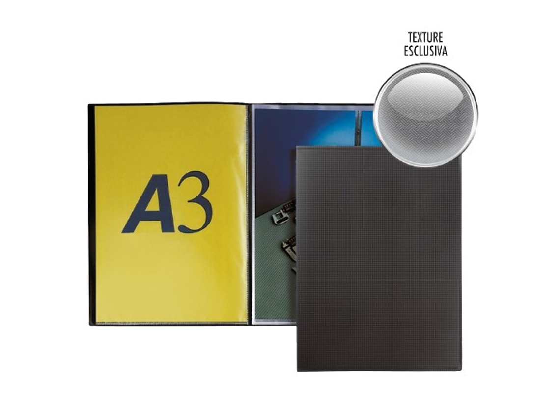 Favorit 400136594 portfólio para apresentações 40 bolsos A3