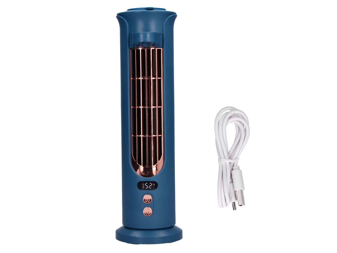 Laxiscreed Ventilador Torre Usb Com Funções Inteligentes E Ar Condicionado Portátil Integrado