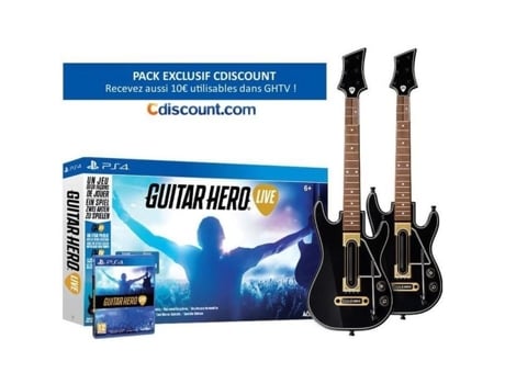 Pack Jogo Guitar Hero Live Ps4 2 Guitarras para Ps4