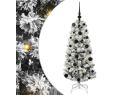Conjunto 1 Decoração De Árvore De Natal Vidaxl Verde Pvc (120 Cm)