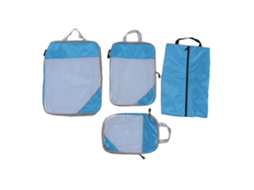 Conjunto de 4 Sacos Organizadores de Viagem, AQUAFORGE