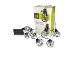 Luzes de Jardim Lâmpada Solar Guirlanda Loft 10LED Pricenet