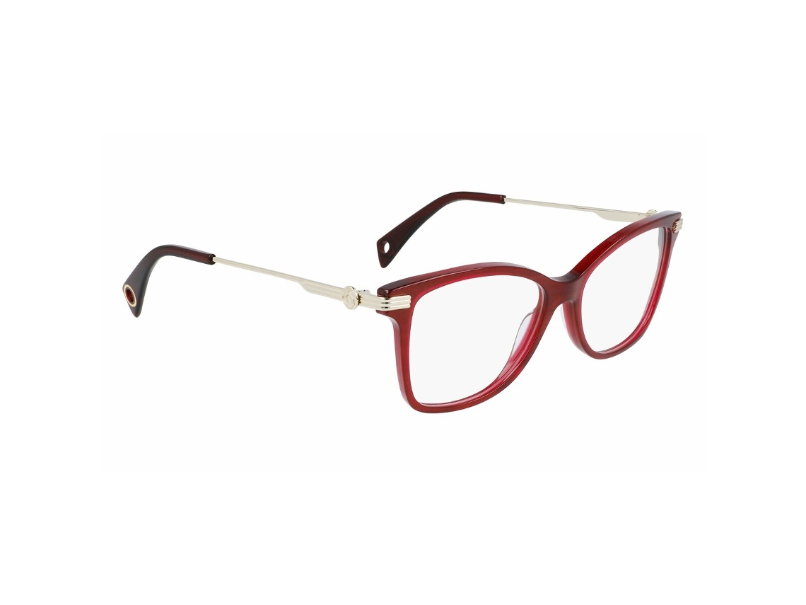 Armação de óculos de grau feminina Lanvin Lnv2604-602 (vermelha - acetato - Ø 54 mm)