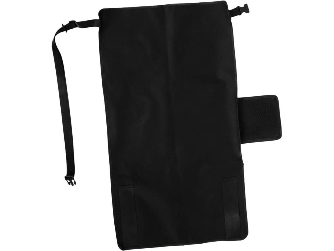Assento Com Apoio Para Os Pés Para Meninos E Meninas, Tecido De Avião Preto, Fivelas Extensoras.