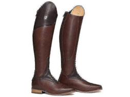 Botas Altas De Campo Para Mujer, Cuero Sintético Com Cremallera Traseira Para Equitação Tw40marron Cuarenta Marrón
