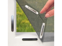 Mosquiteiro Para Porta/janela 75x210, Branco, Com Ímãs, Para Proteger Sua Família