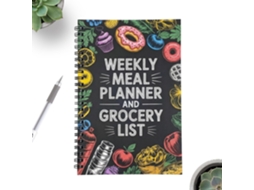 Planejador Semanal de Refeições - Caderno de Planejamento com 100 Páginas