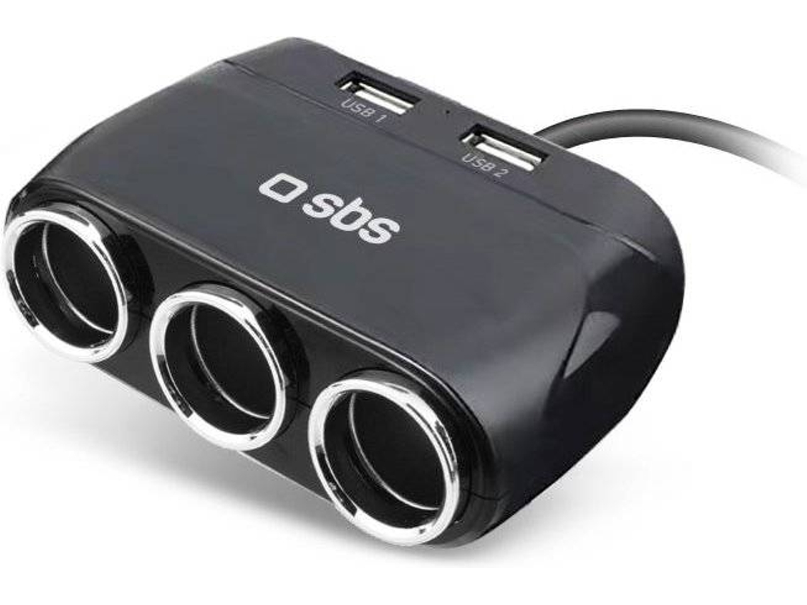 Carregador SBS Auto Multi Tomada (Preto)