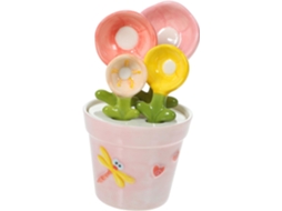 Conjunto De 1 Colher Medidora Cerâmica Com Base Em Formato Flor