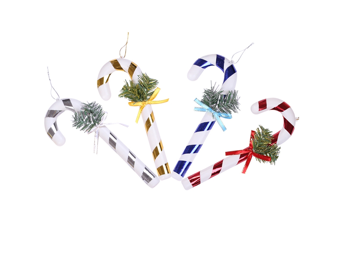 Decoração de Doces de Natal Bastão de Doces Enfeites Pendurados para Árvore de Natal Decoração de Pingente de Árvore de Natal