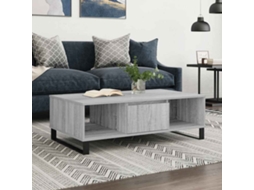 Vidaxl Mesa De Centro 104x60x35 Cm Derivados Madeira Cinzento Sonoma