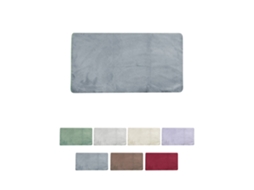 Alfombra Interior De Pelo Corto Antideslizante - Estera 100% Poliéster Para Salón, Dormitorio Y Sala De Estar Gris Oscuro 60x90 Cm