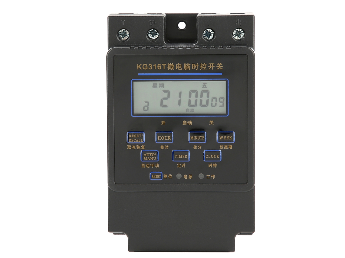Interruptor De Timer Digital Programável Com Microcomputador Kg316t-a 220vac Lcd