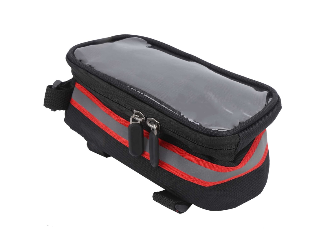 2026 bolsa para Bicicleta com Tela Tática, MTB, para Telefone 6.3x3.2 polegadas, Vermelha