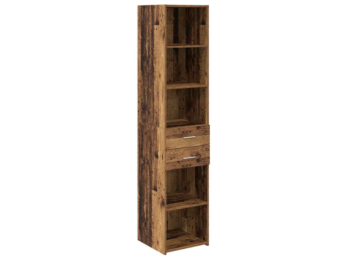 Conjunto 1 Armazenamento Da Estante Vidaxl Castanho Derivados De Madeira (40 X 42,5 X 185 Cm)