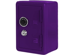 Cofre Infantil Para Moedas, Mini Cofre De Metal Criativo Com Trava, Pote Organizador Para Moedas, Caixa Organizadora De Mesa Aquaforge (roxo)