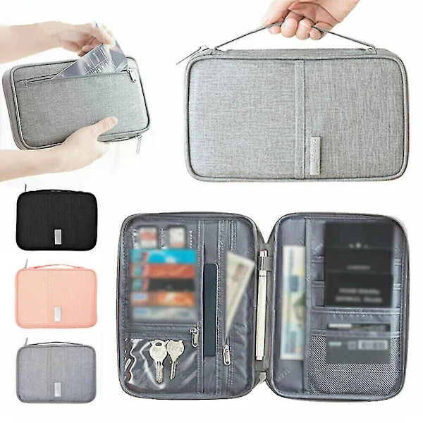 /ea/ Carteira De Viagem Familiar, Porta-passaporte, Porta, Documentos, Organizador De Cartões E Estojo