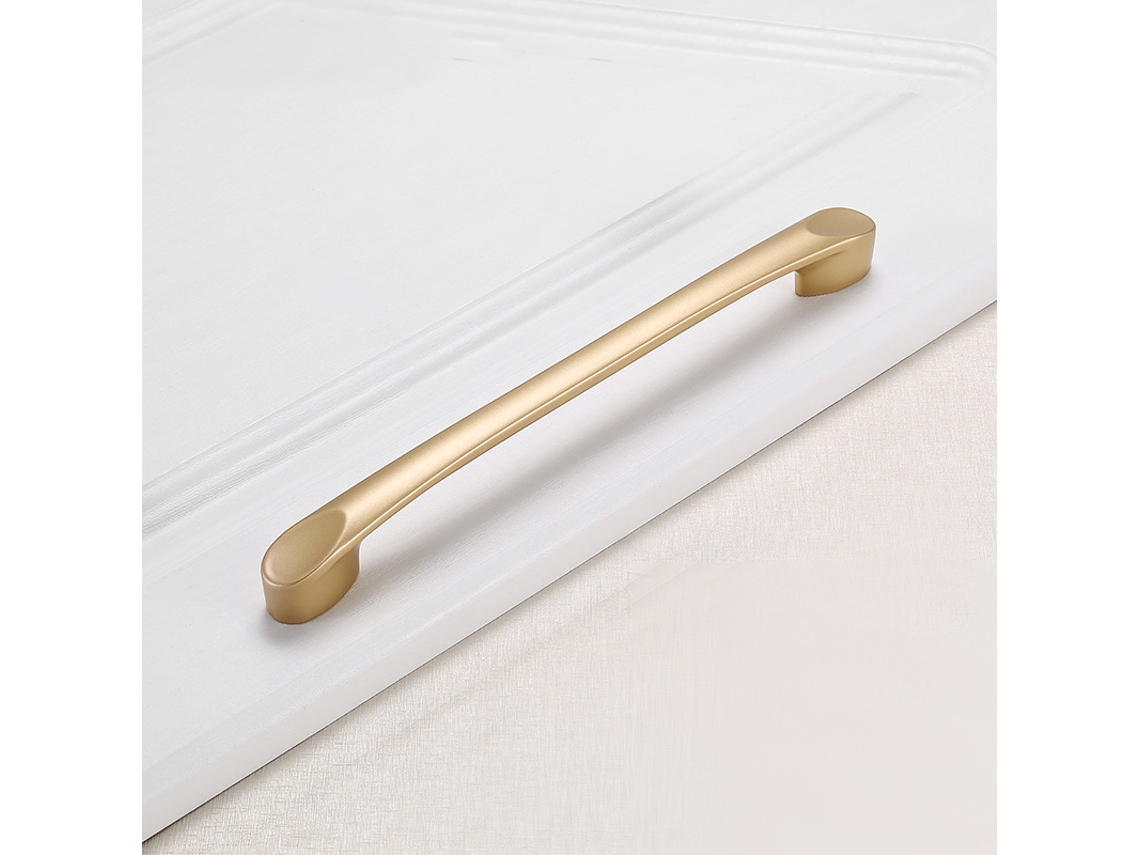 Puxador Dourado para Armário/ Guarda roupa, Puxador para Ferragens de Decoração, Puxador para Guarda roupa BRILVIBERA (192 Mm)