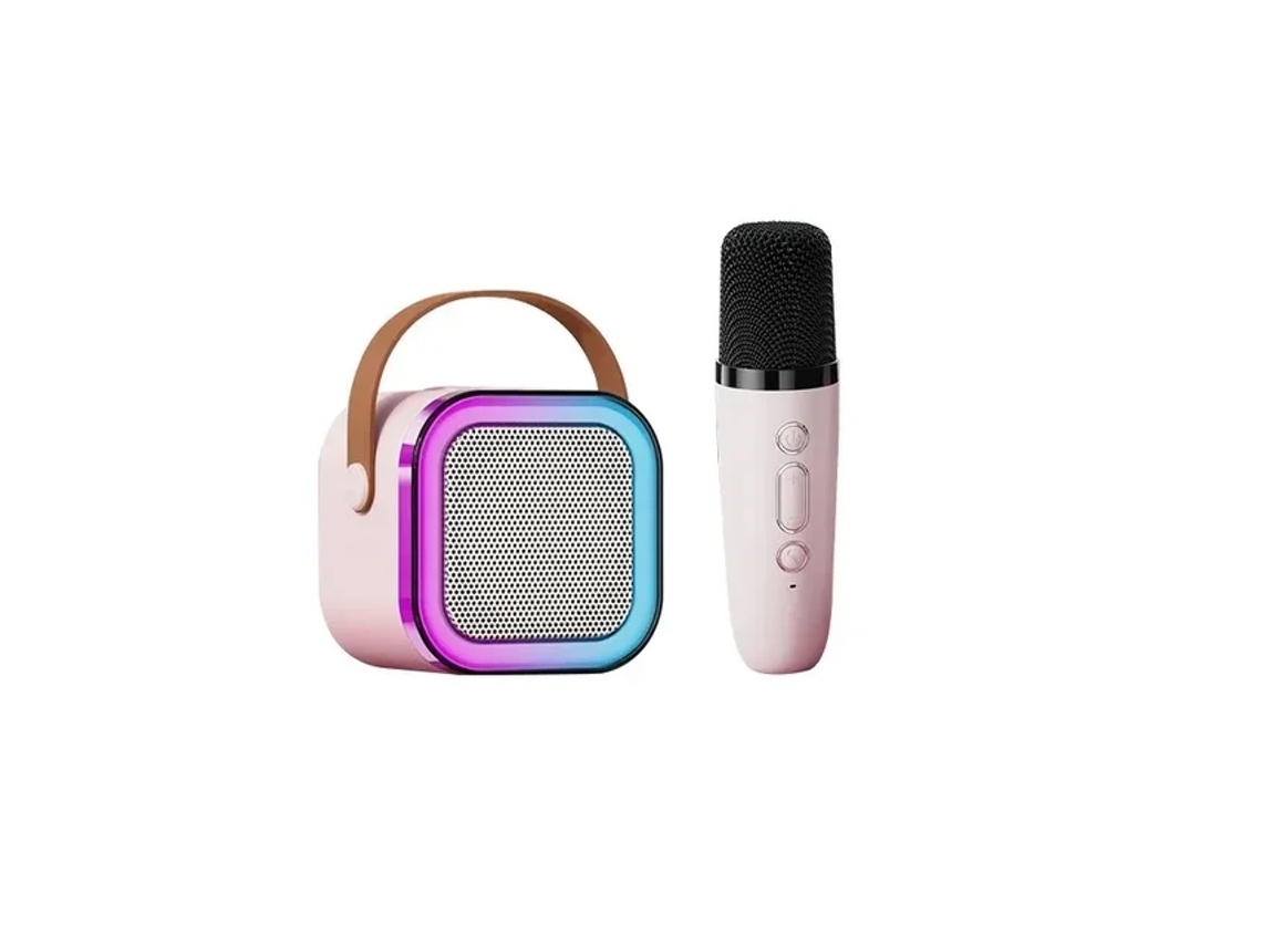 Alto falante Bluetooth de Alta Qualidade MDUG (rosa + 1 Microfone)