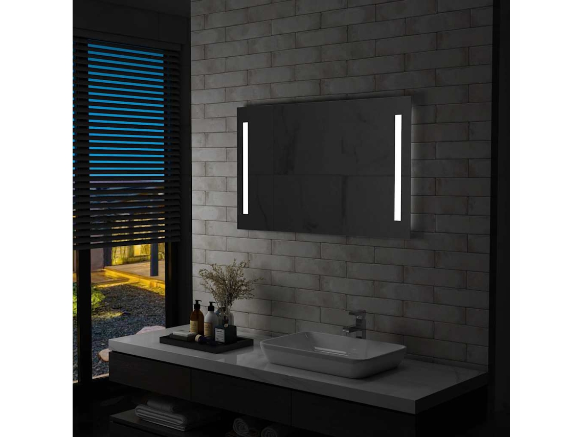 Vidaxl Espelho De Parede Led Para Casa De Banho 100x60 Cm