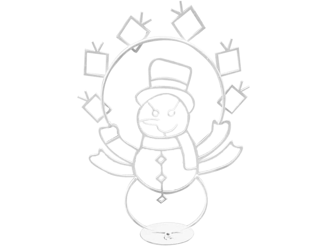 Luz Decorativa de Natal com Boneco de Neve em Metal LAXISCREED