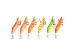 Isca de Camarão Simulada para Pesca Marítima 6pcs