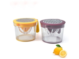 Espremedor Manual de Citrinos 600ml com Balança, Separador de Ovos e Cor Amarela LAXISCREED