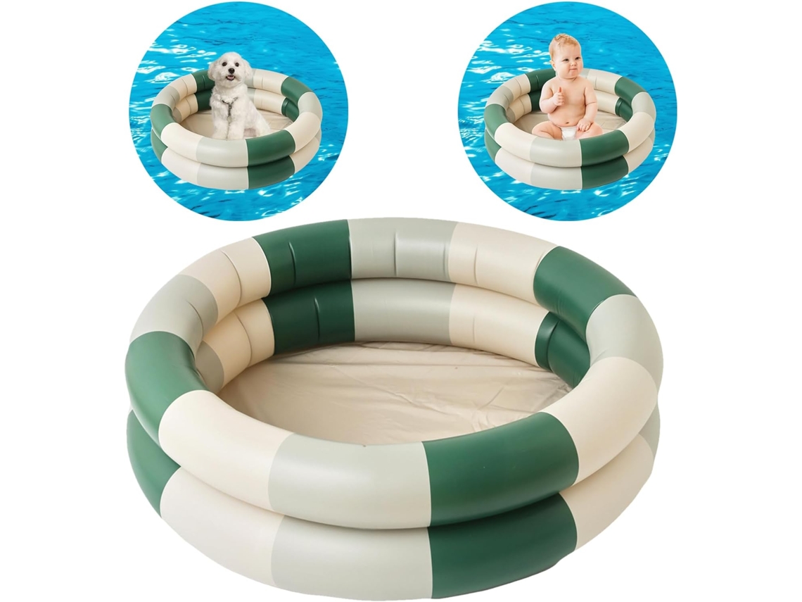 Piscina Inflável CHRUI para Crianças Interior e Exterior 90cm (verde)