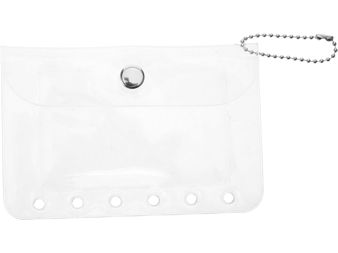 Uonlytech Bolsa Transparente Em Pvc Para Cartões Formato 74x105 Mm Com 6 Anneaux - Cartes Élégant Grande