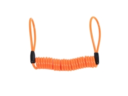 Alarme Para Motocicleta, Trava De Freio A Disco, Lembrete De Segurança Antifurto, Cabo Espiral Laranja Aquaforge