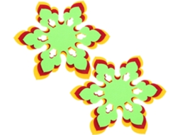 Conjunto De 6 Jogos Americanos Antiderrapantes Em Formato Flor Para Panelas E Xícaras, Decoração Mesa Jantar Cozinha, Vayotoy