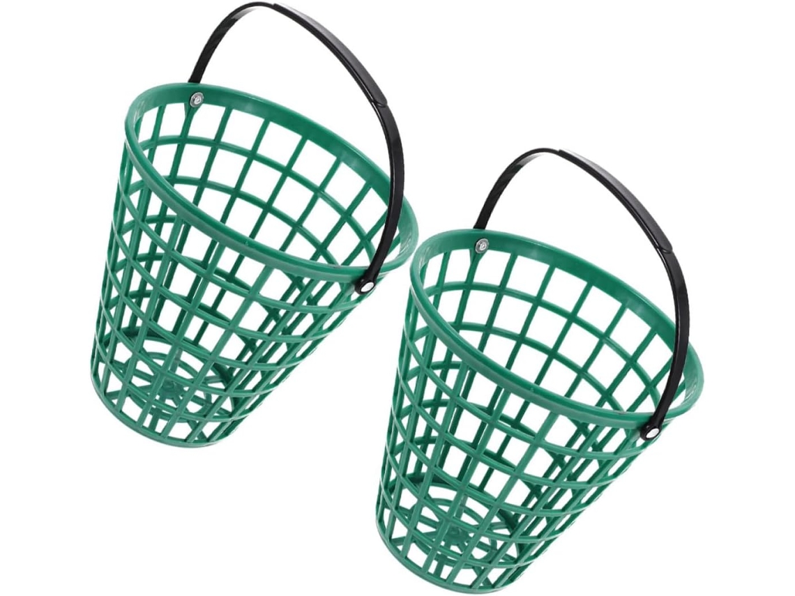 Cesta De Plástico Para Bolas De Golfe De 2 Peças