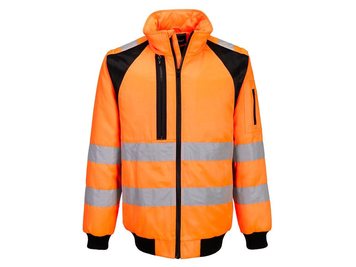 Casaco De Alta Visibilidade 2 Em 1 Wx2 Pilot | Impermeável Naranja/negro / S
