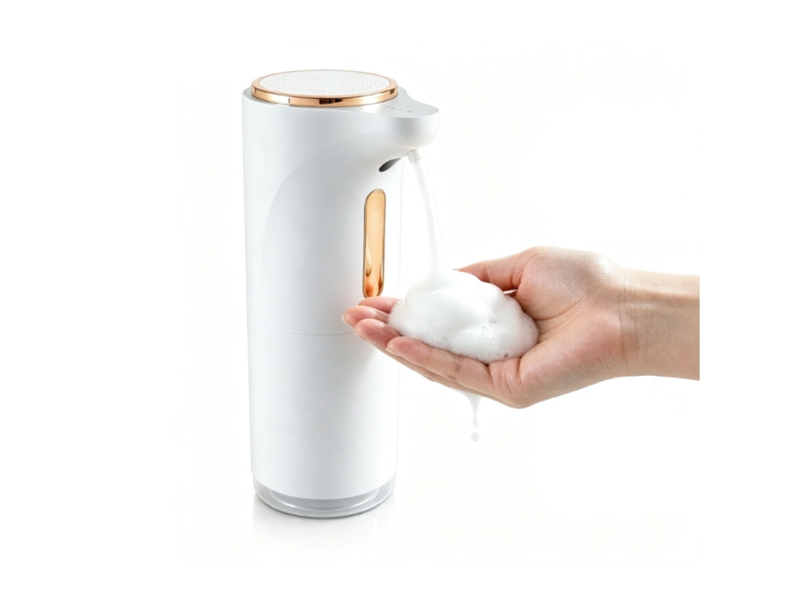 Dispensador Automático De Sabonete Líquido Espumante Para As Mãos, À Prova D'água, Recarregável E Sem Contato.