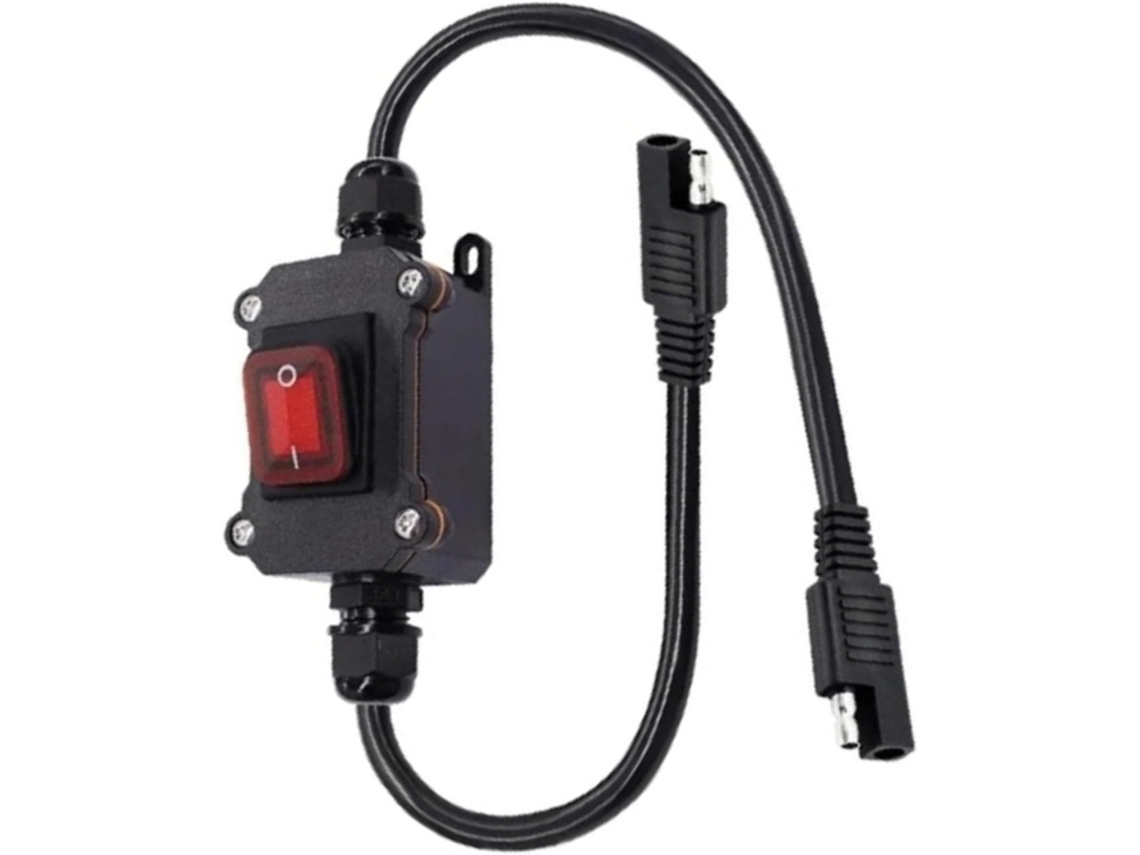 Cabo De Extensão Sae Resistente À Água Ip67, 12v-24v, Com Interruptor