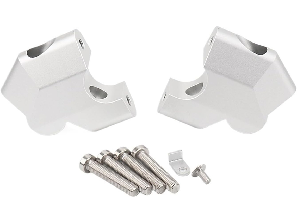 Adaptador de Elevação do Guidão para Motocicleta Extensão da Braçadeira Melhora Dirigibilidade Aumenta