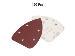 100 Peças De Lija Triangular De Alumínio Com 5 Buracos Lija Abrasiva Papel De Lixar (150)