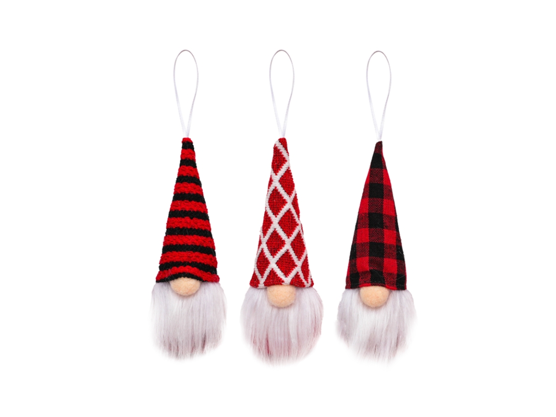 Pack de 3 Ornamentos Natalícios de Tricô LAXISCREED