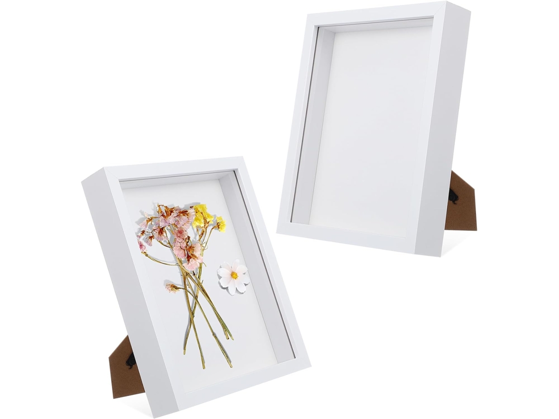 Moldura Vazada 2 Peças Criativa Exibir Estatuetas Flores Decorações Interiores GOKOCO